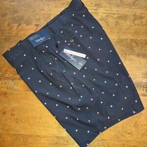 NWT Walter Hagen Golf Shorts Mens Size 40/8 Navy Sailing Geo P11 Pureflex Waist